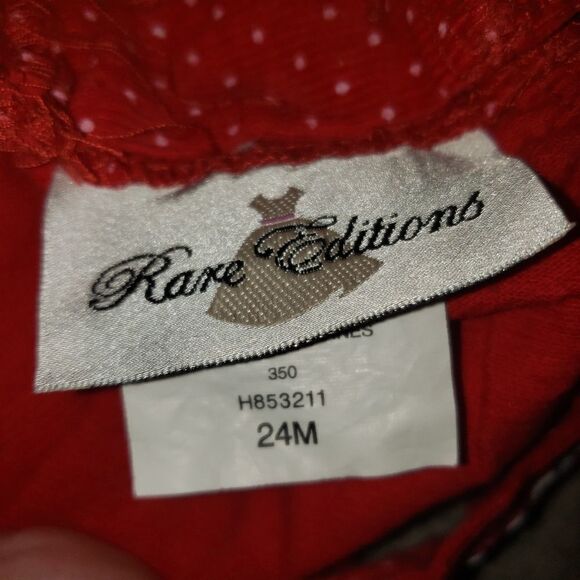 RARE EDITIONS CORDUROY CHRISTMAS HOLIDAY DRESS - Picture 5 of 6